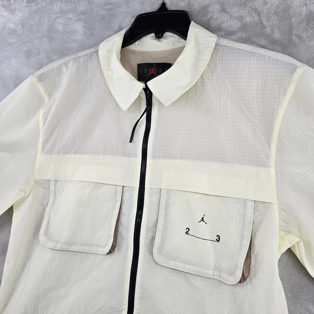 Air Jordan‎ 23 Engineered Top 'White' DX9649-113 Mens Small Windbreaker Full Zip